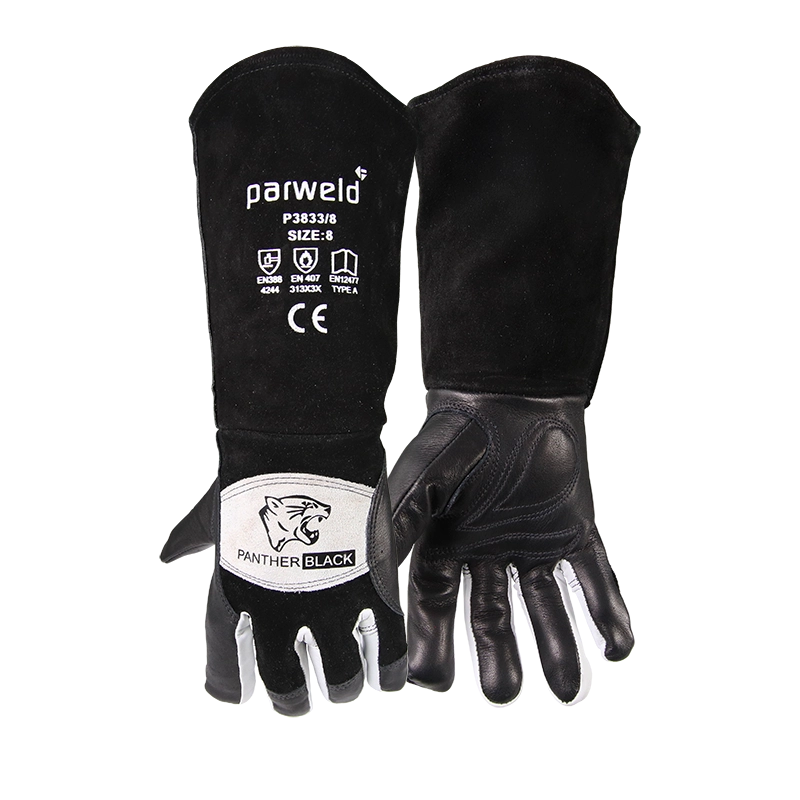 *Product Shown - Panther BLACK MIG Gauntlets Size 8 (P3833/8)